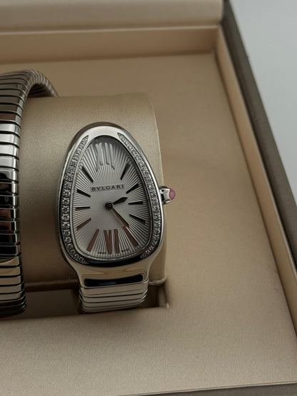 Bvlgari Serpenti Tubogas double-spiral steel bracelet 2013