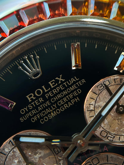 Rolex Cosmograph Daytona Rosegold Afterset Rainbow 2021