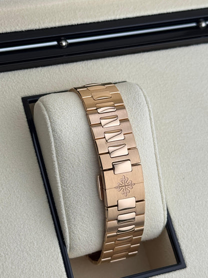 Patek Philippe Nautilus 40mm Rose Gold Sunburst Brown Dial 2024