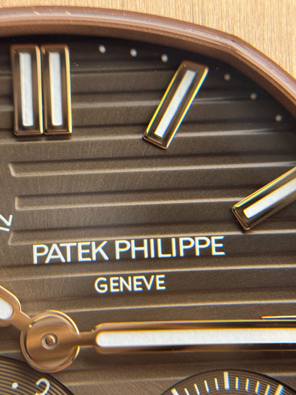 Patek Philippe Nautilus 40mm Rose Gold Sunburst Brown Dial 2024