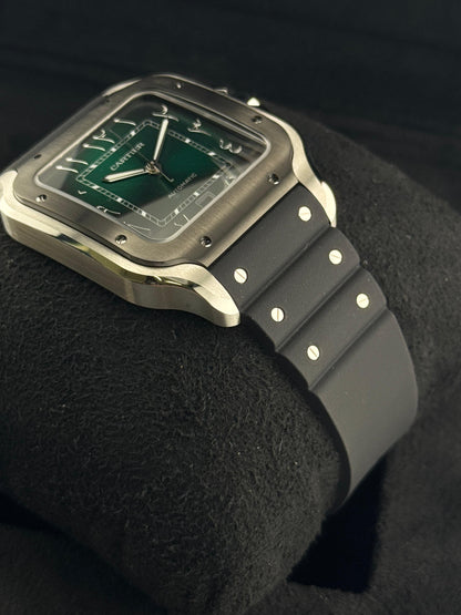 Cartier Santos De Cartier Large Green Arabic Dial 2025 - HOURLY 