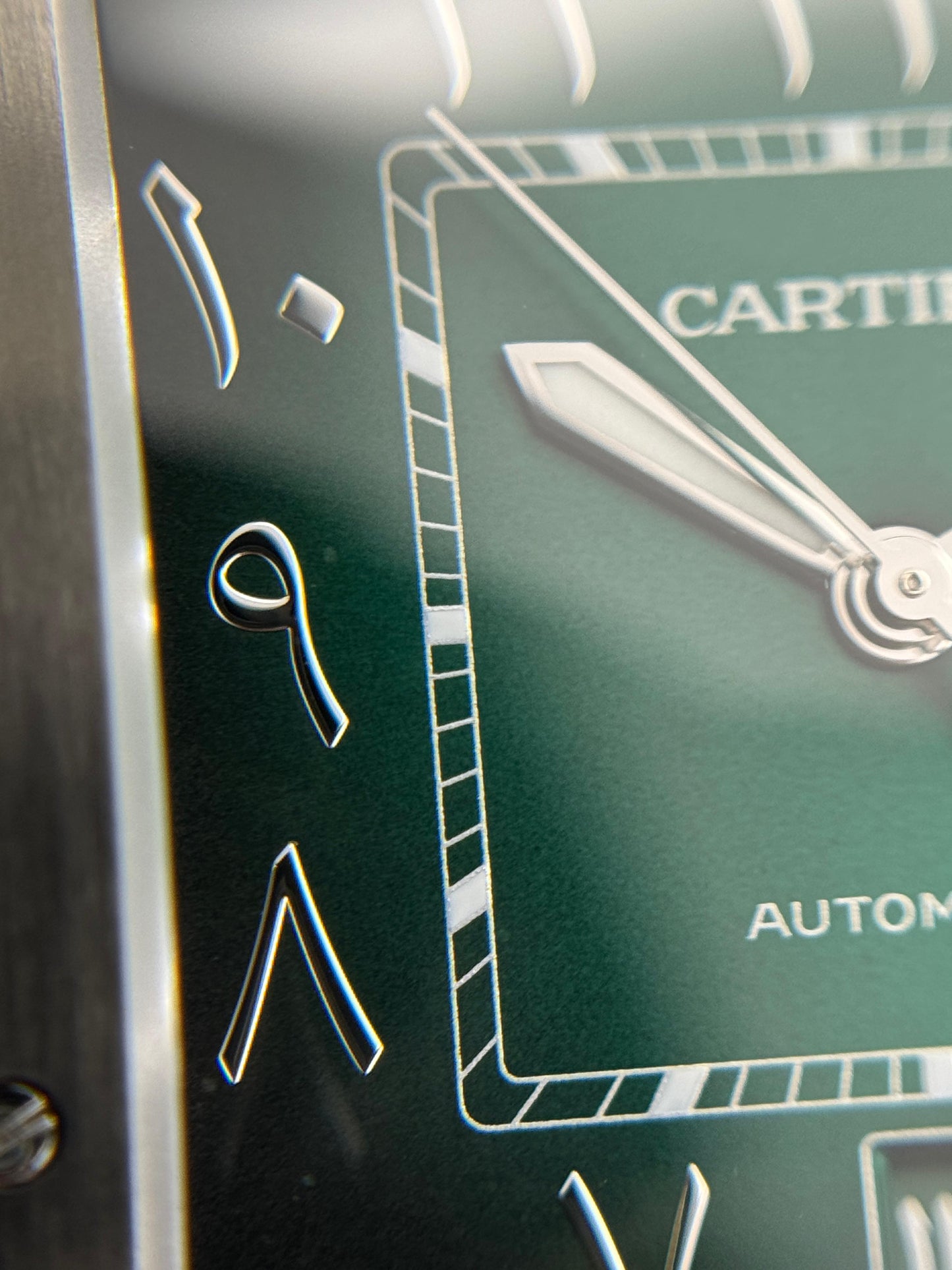 Cartier Santos De Cartier Large Green Arabic Dial 2025 - HOURLY 