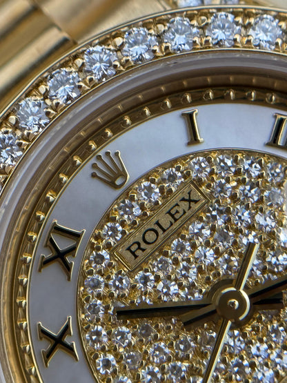 Rolex Datejust 26mm Diamond Bezel MOP Semi Pave Factory President 2000