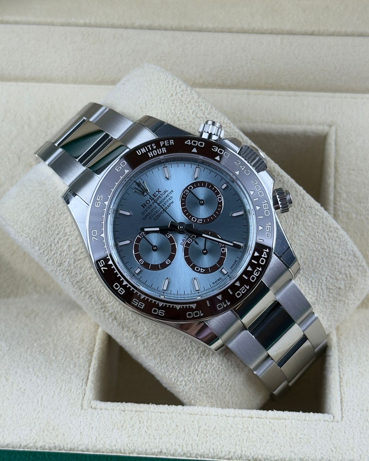 Rolex Cosmograph Daytona 40mm Platinum Ice Blue Dial 2024