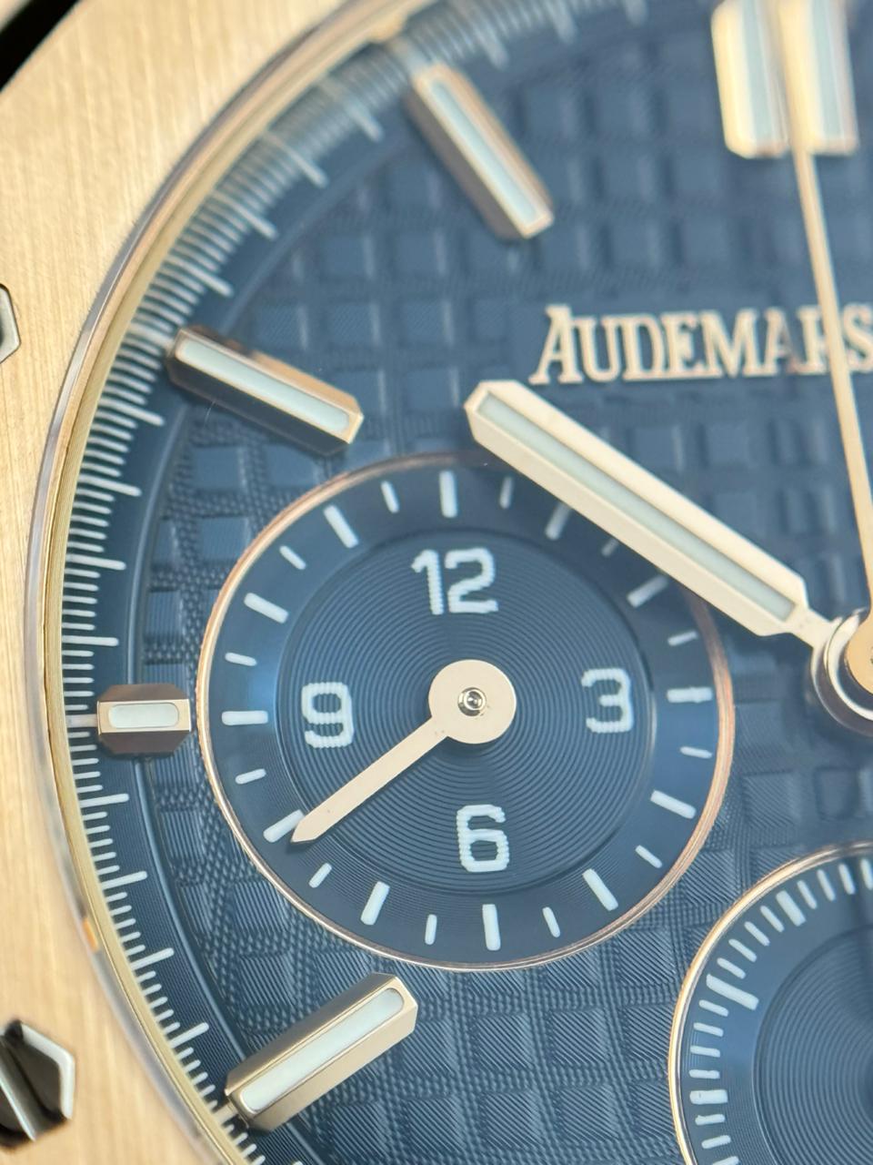 Audemars Piguet Royal Oak 38mm RoseGold Blue Dial Chronograph 2023