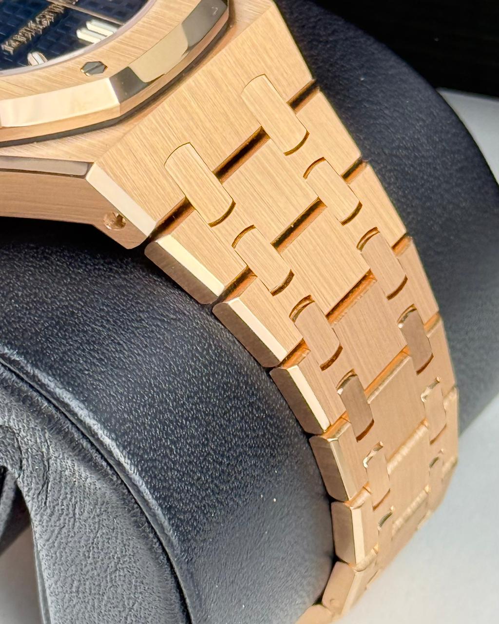 Audemars Piguet Royal Oak 38mm RoseGold Blue Dial Chronograph 2023