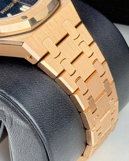 Audemars Piguet Royal Oak 38mm RoseGold Blue Dial Chronograph 2023