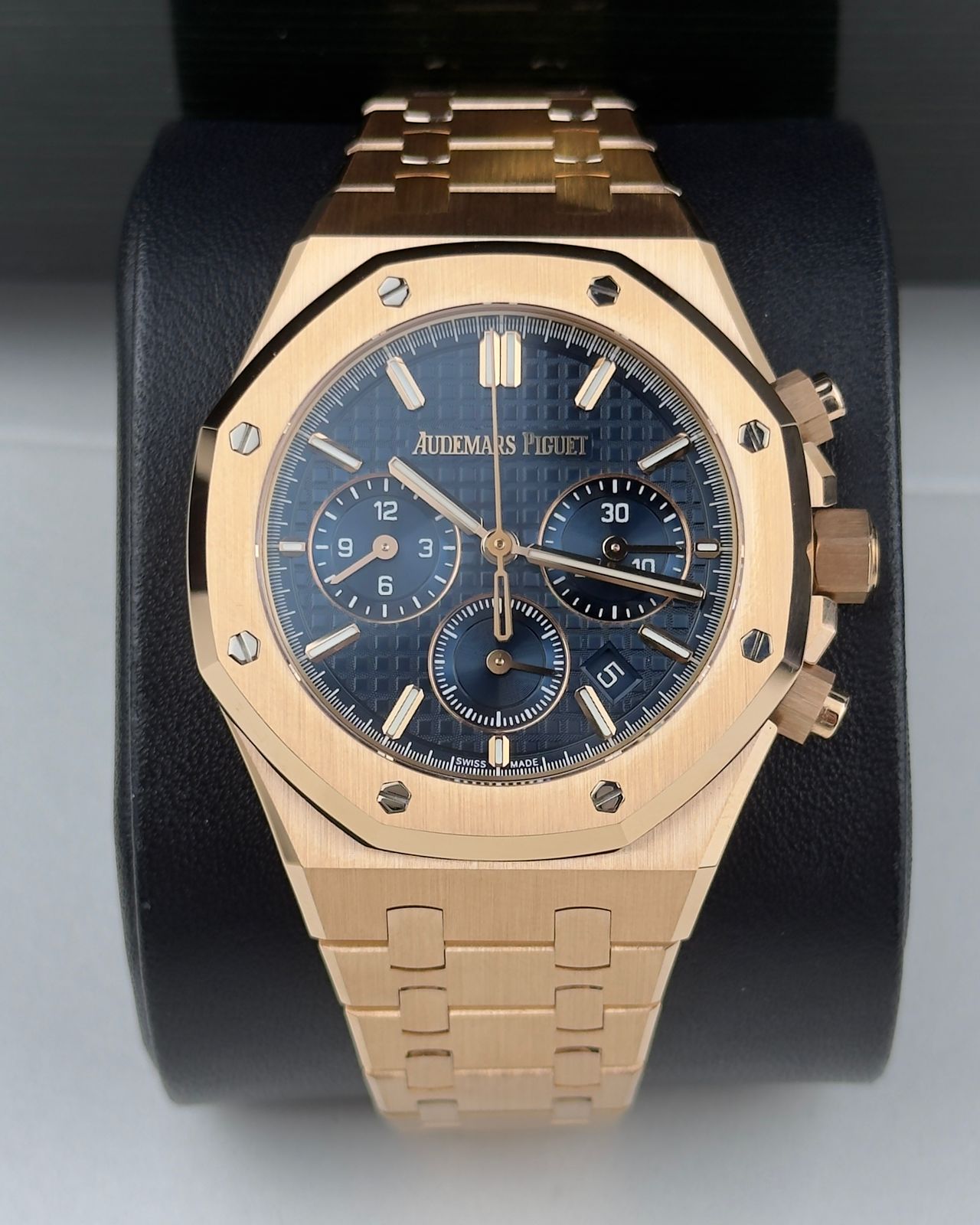 Audemars Piguet Royal Oak 38mm RoseGold Blue Dial Chronograph 2023