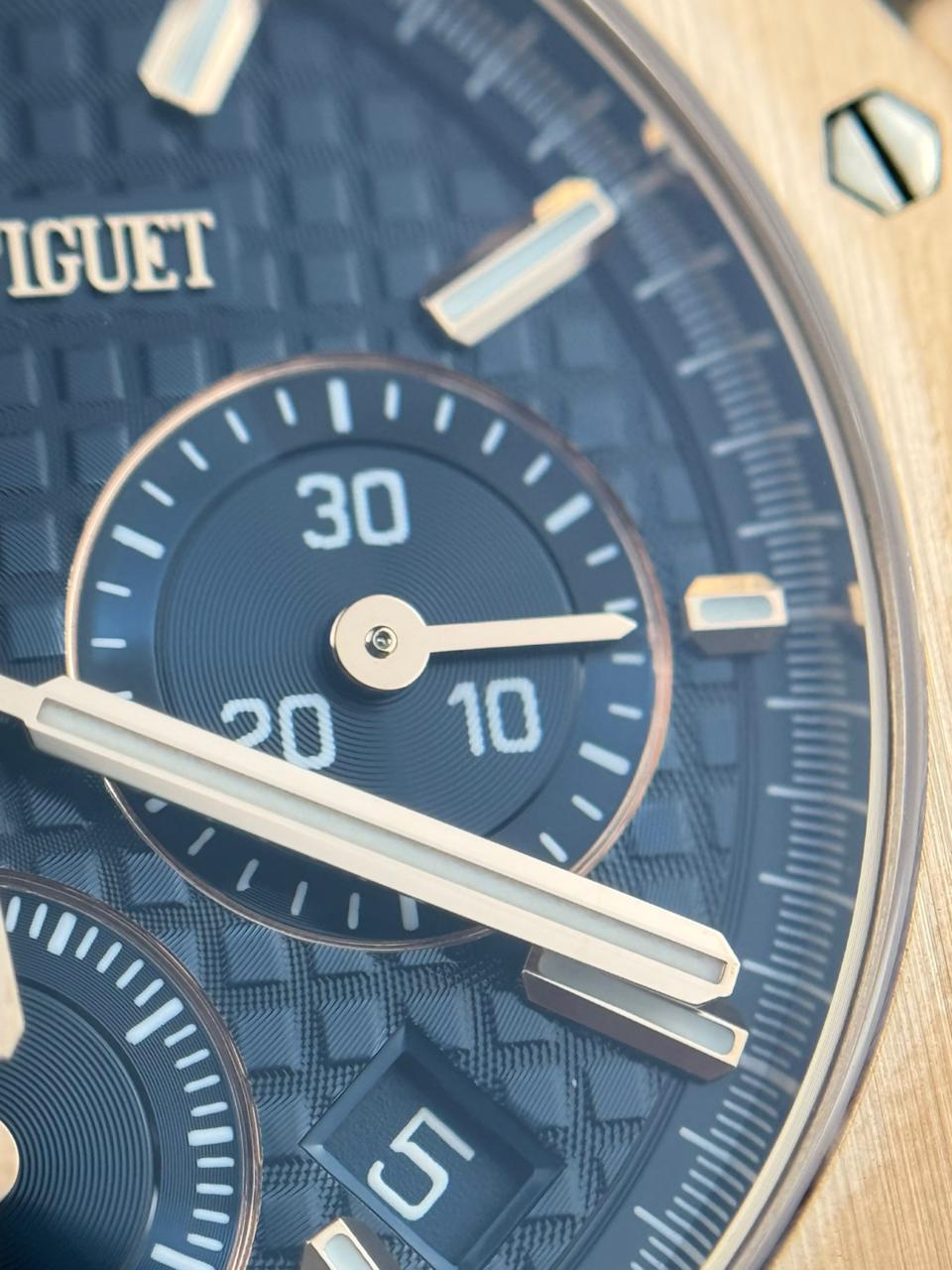 Audemars Piguet Royal Oak 38mm RoseGold Blue Dial Chronograph 2023