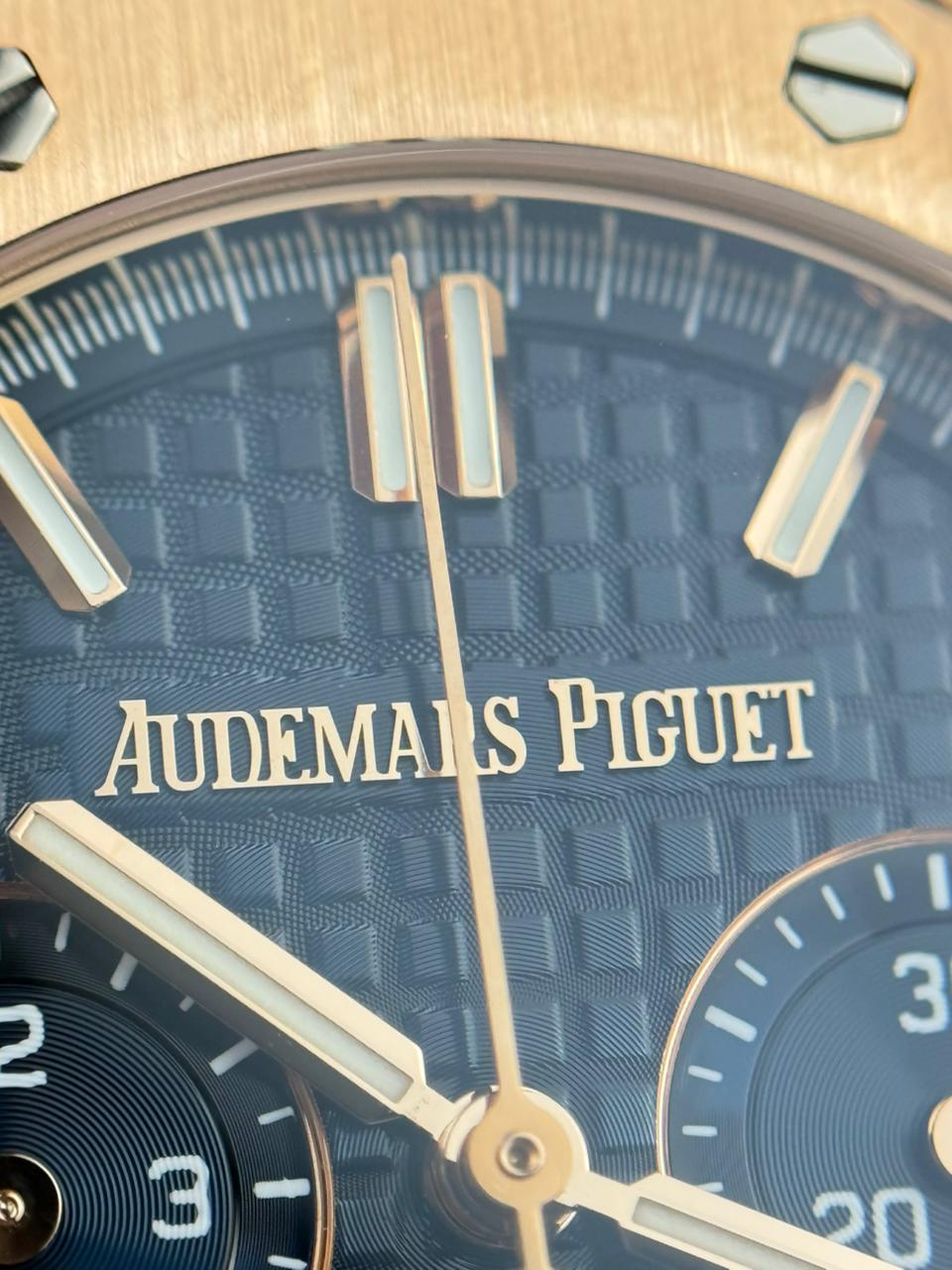 Audemars Piguet Royal Oak 38mm RoseGold Blue Dial Chronograph 2023