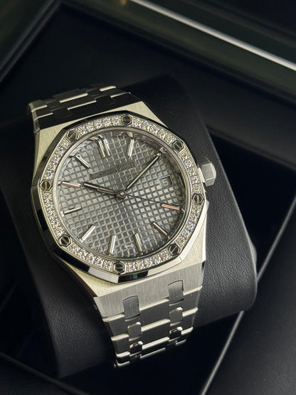 Audemars Piguet Royal Oak 37mm Diamonds Grey Dial 2023