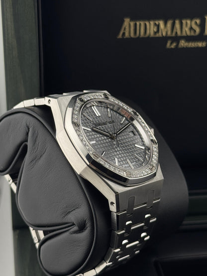 Audemars Piguet Royal Oak 37mm Diamonds Grey Dial 2023