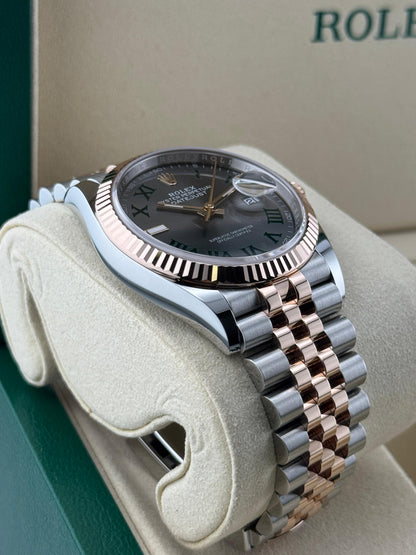 Rolex Datejust 36mm Steel&RoseGold Wimbledon Dial Jubilee 2024