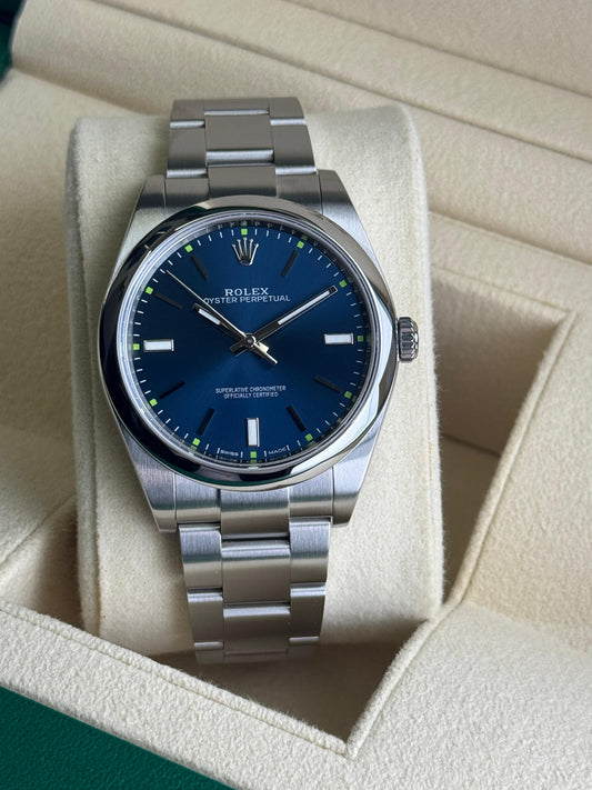 Rolex Oyster Perpetual 39mm Blue Dial 2016