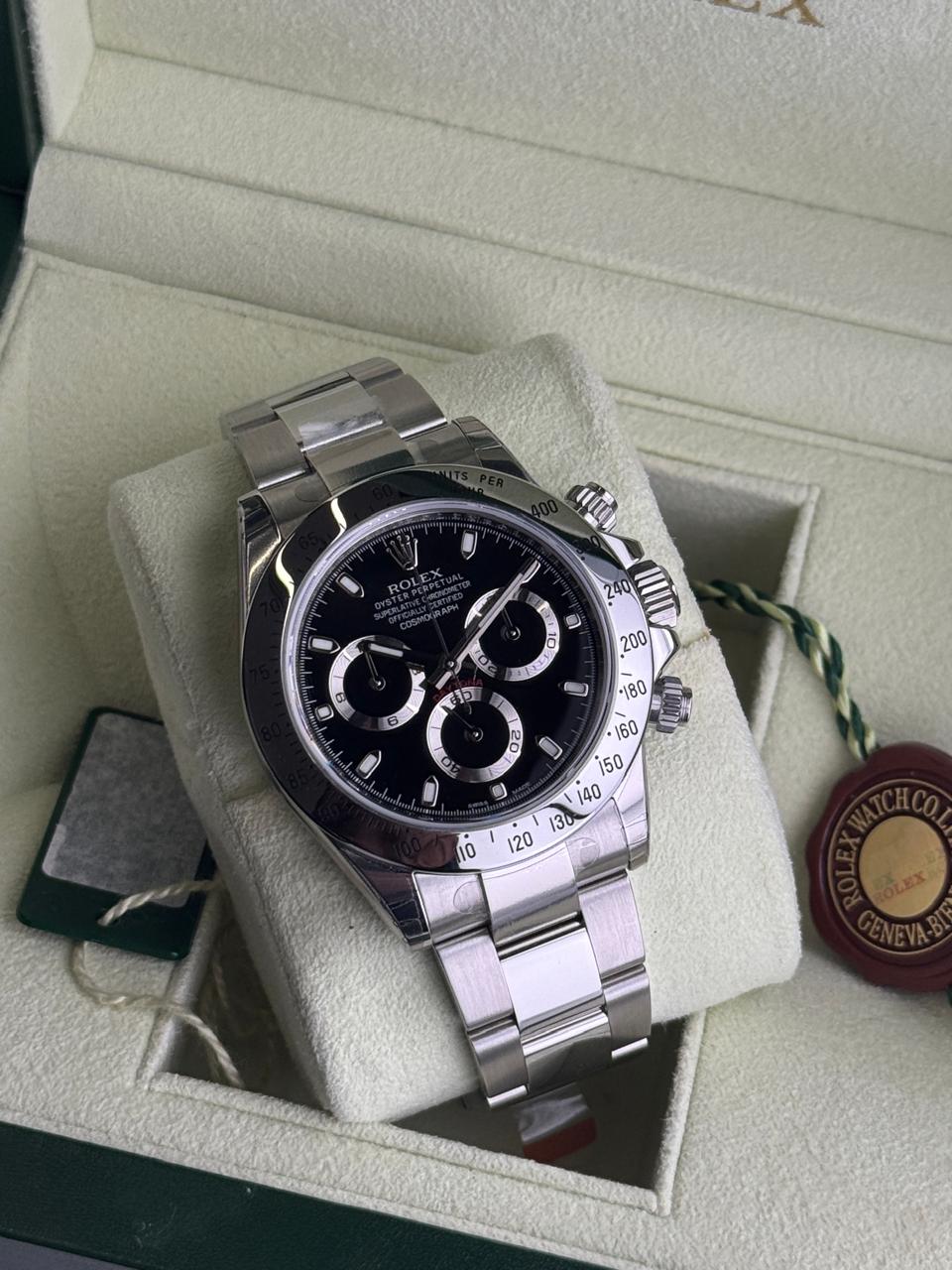 Rolex Cosmograph Daytona Stainless Steel  Black Dial Unworn 2011