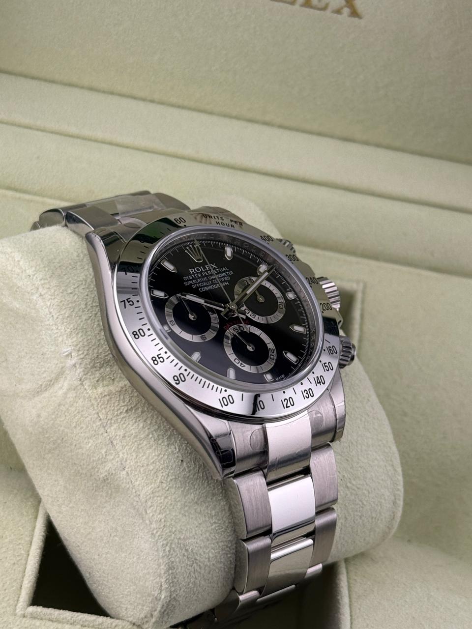Rolex Cosmograph Daytona Stainless Steel  Black Dial Unworn 2011