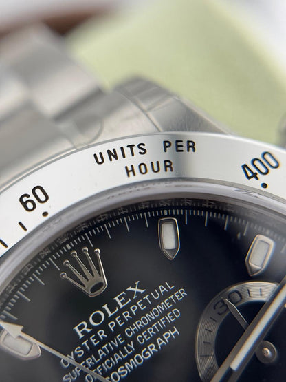 Rolex Cosmograph Daytona Stainless Steel  Black Dial Unworn 2011