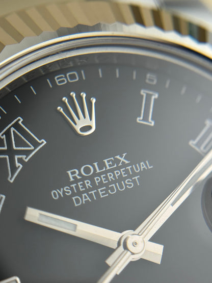 Rolex Datejust 41mm Roman Grey Index Dial 2014 Discontinued Model