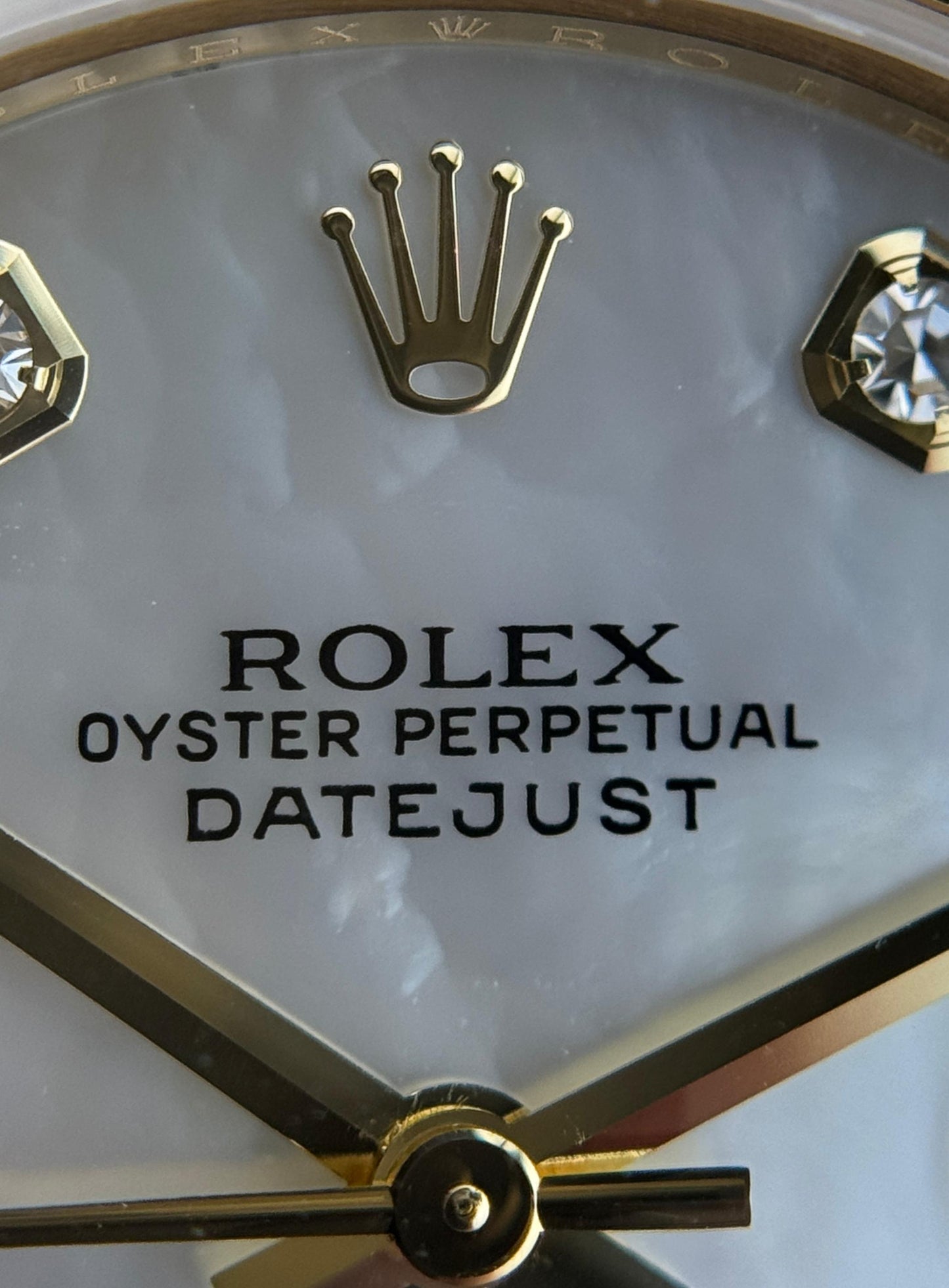 Rolex Datejust Pearlmaster 34mm YellowGold Mother of Pearl Dial & Diamond Bezel 2009