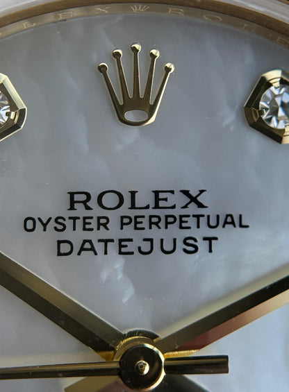 Rolex Datejust Pearlmaster 34mm YellowGold Mother of Pearl Dial & Diamond Bezel 2009