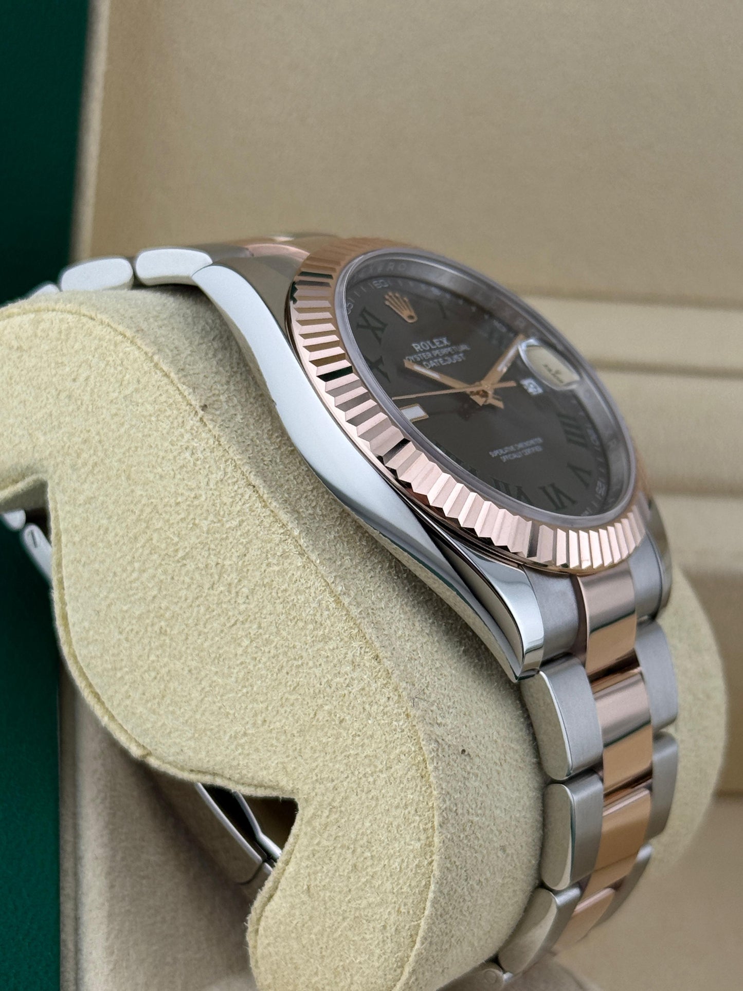 Rolex Datejust 41mm Steel&RoseGold Wimbledon Dial Oyster 2024