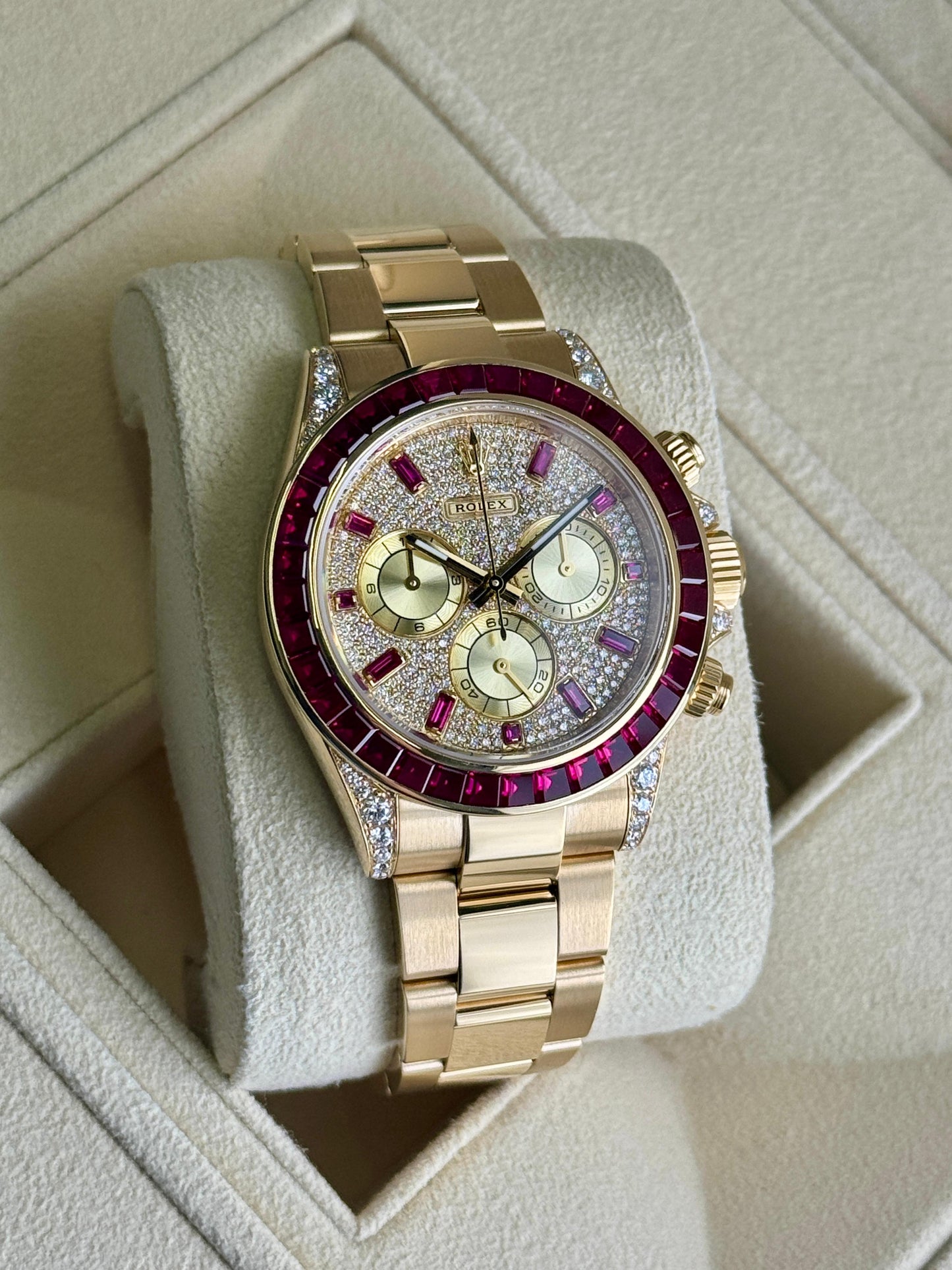 Rolex Cosmograph Daytona Afterset ruby and diamond 2022