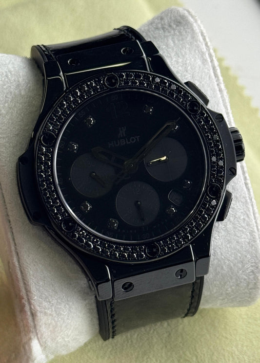 Hublot Big Bang Chronograph 41mm  Shiny Black Ceramic 2014