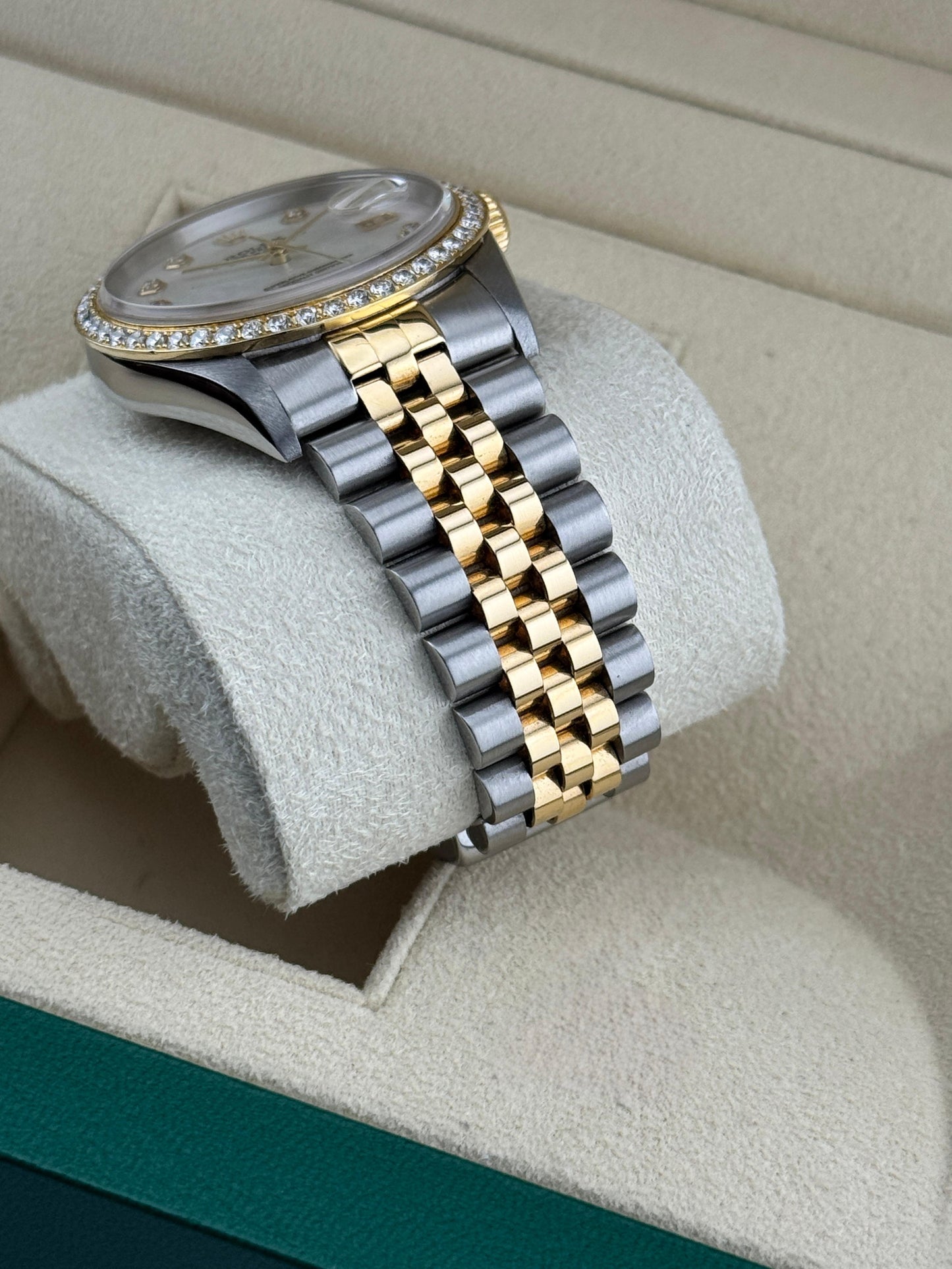 Rolex Datejust 36mm Steel&YellowGold Aftermarket Dial and Diamond