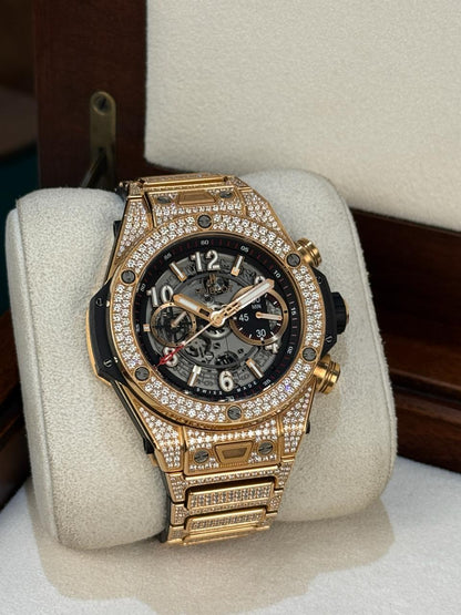 Hublot Big Bang Unico 45mm King Gold Pavé Bracelet