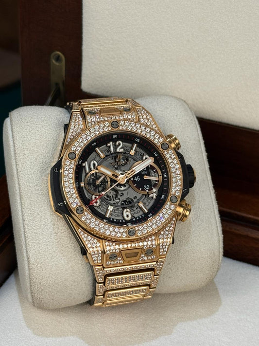 Hublot Big Bang Unico 45mm King Gold Pavé Bracelet