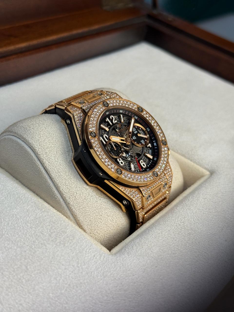 Hublot Big Bang Unico 45mm King Gold Pavé Bracelet