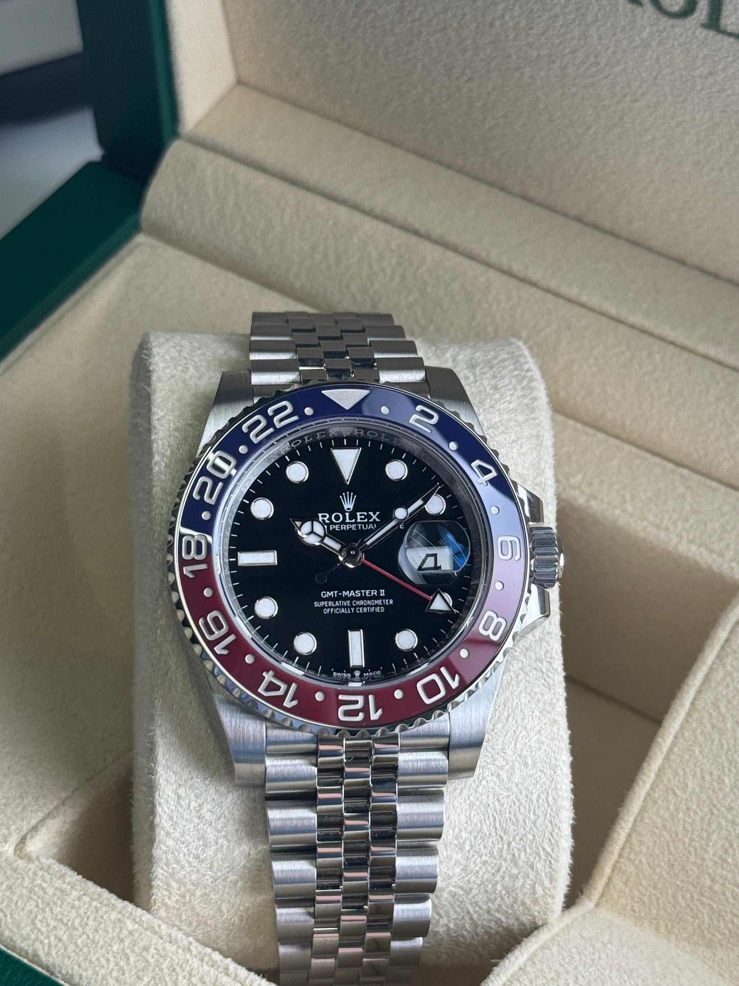 Rolex GMT-Master II 40mm Pepsi Jubilee 2024