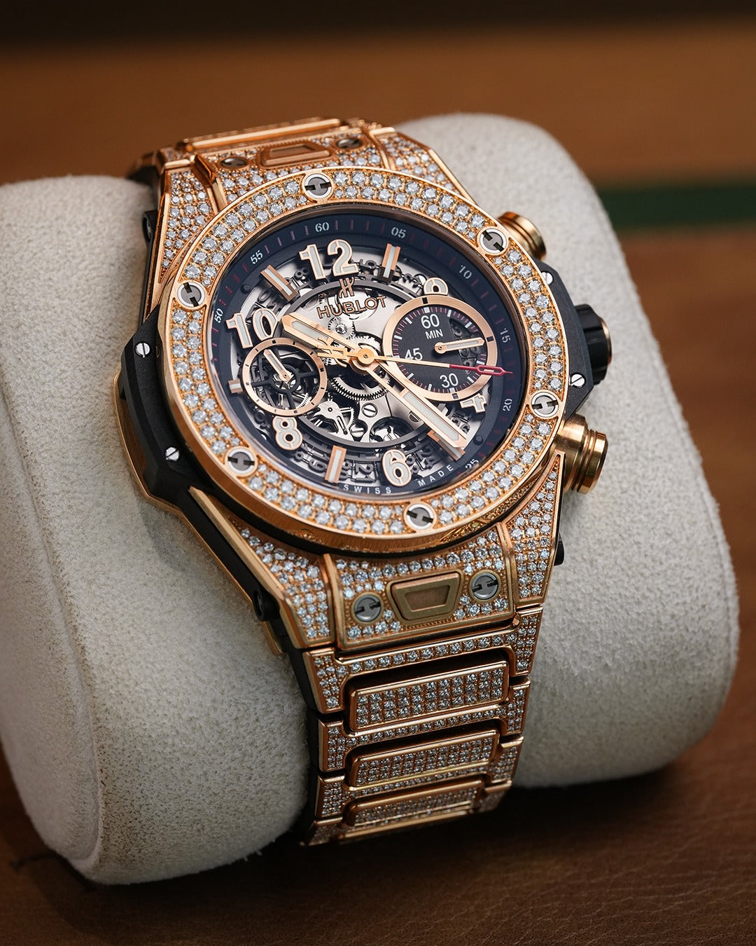Hublot Big Bang Unico 45mm King Gold Pavé Bracelet