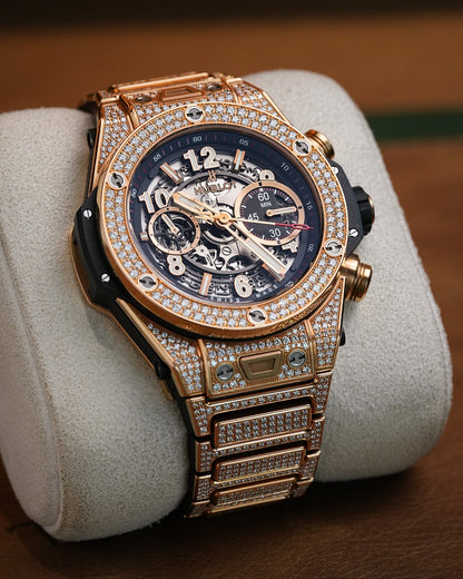 Hublot Big Bang Unico 45mm King Gold Pavé Bracelet