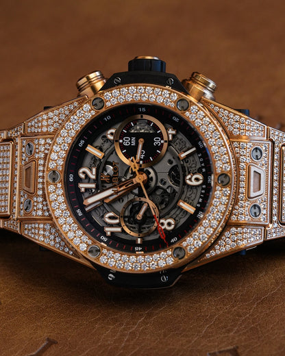 Hublot Big Bang Unico 45mm King Gold Pavé Bracelet