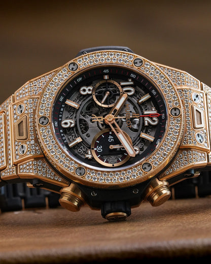 Hublot Big Bang Unico 45mm King Gold Pavé Bracelet