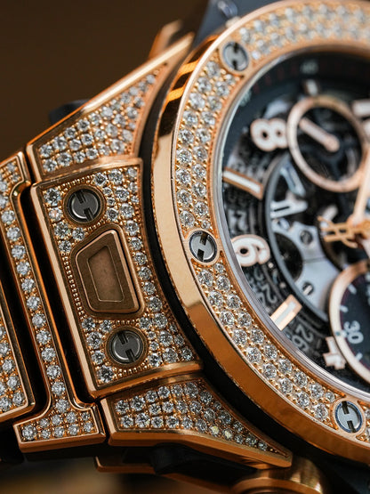 Hublot Big Bang Unico 45mm King Gold Pavé Bracelet