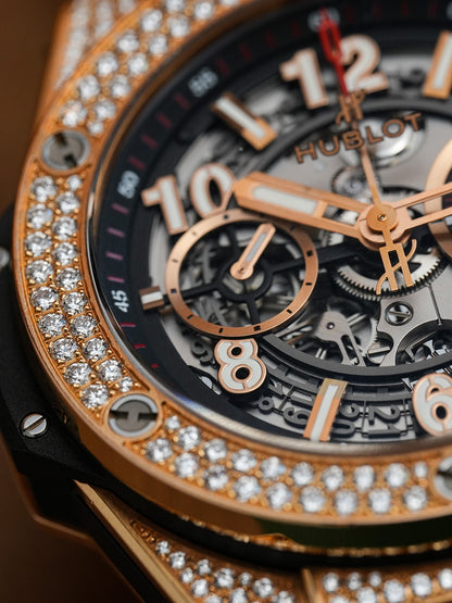 Hublot Big Bang Unico 45mm King Gold Pavé Bracelet