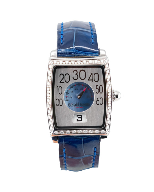 Gerald Genta Mother Of Pearl Center Dial jumping Hours