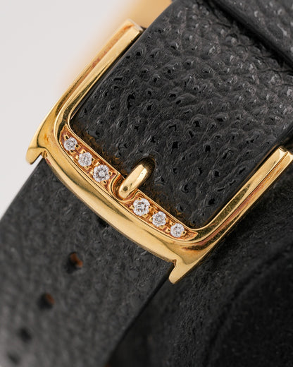Montega YellowGold Petal Dial Pave Diamond Bezel Watch