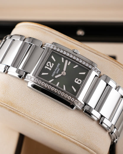 Patek Philippe Twenty~4 Stainless Steel Olive Green Dial 2022
