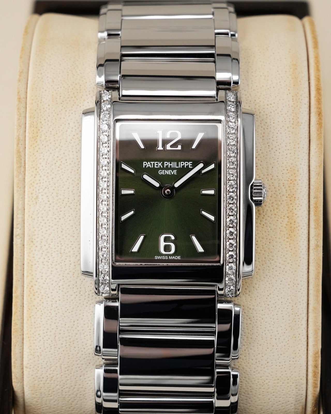 Patek Philippe Twenty~4 Stainless Steel Olive Green Dial 2022