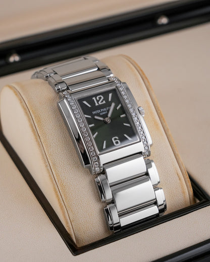 Patek Philippe Twenty~4 Stainless Steel Olive Green Dial 2022