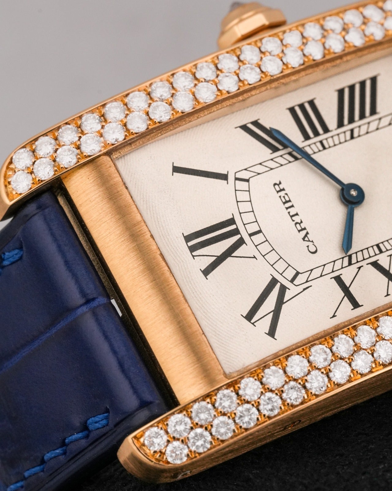 Cartier Tank Americaine Large Factory diamonds
