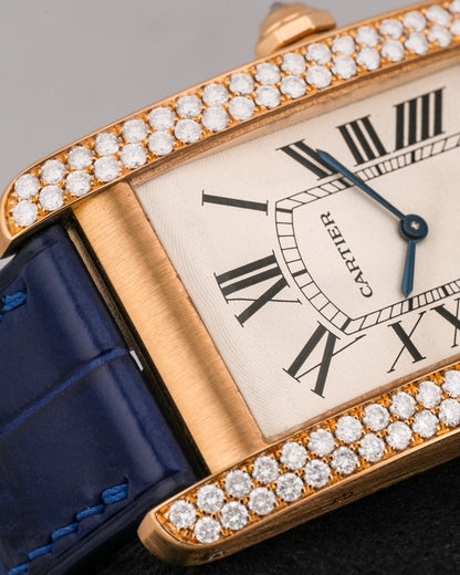 Cartier Tank Americaine Large Factory diamonds