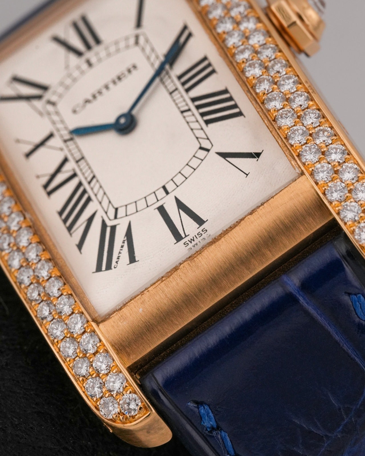 Cartier Tank Americaine Large Factory diamonds