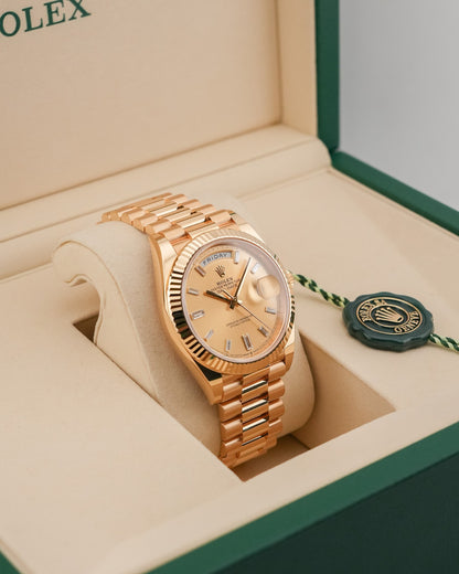 Rolex Day-Date 40mm YellowGold 228238 Champagne Dial Brand new 2026