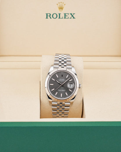 Rolex Datejust 41mm Fluted Bezel Rhodium Dial 2026