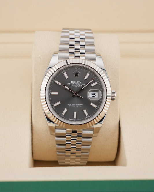 Rolex Datejust 41mm Fluted Bezel Rhodium Dial 2026