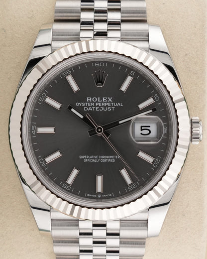Rolex Datejust 41mm Fluted Bezel Rhodium Dial 2026